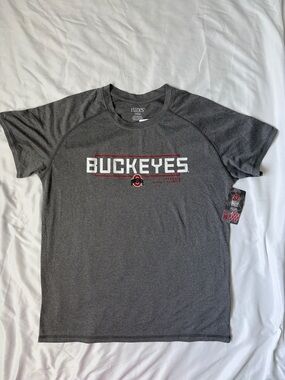 Hanes Gray Ohio State Buckeyes Short Sleeve Tee